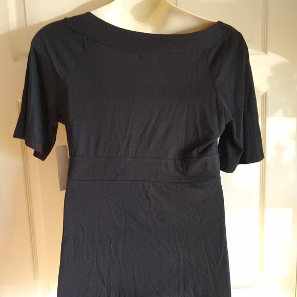 RGL New York black v neck shirt with sequences - Picture 2 of 6